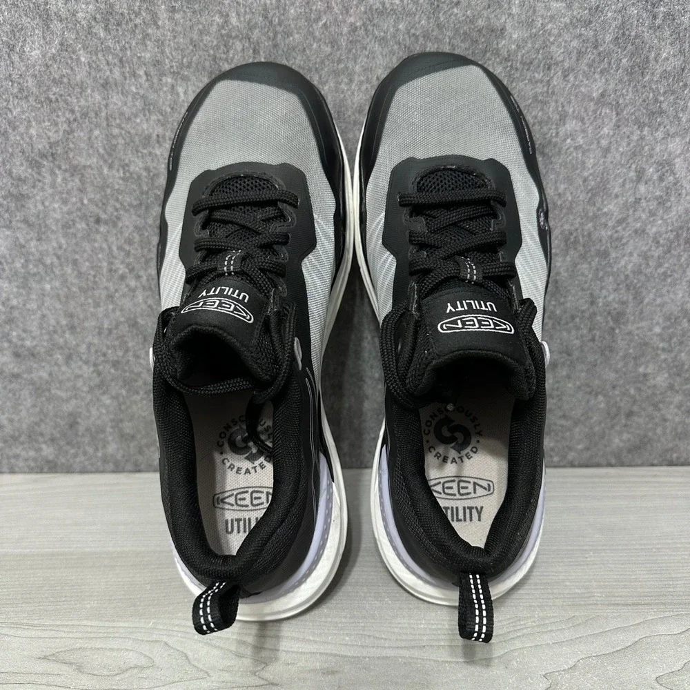 KEEN Utility Speedworks Women 8.5 Black Gray Carbon Nano Toe Work Shoes EH SR‎